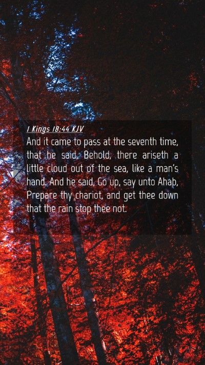 Picture 04 - 1 Kings 18:44 KJV Mobile Phone Wallpaper - And it came to pass at the seventh time, that he - Mobile Bible Verse Wallpaper