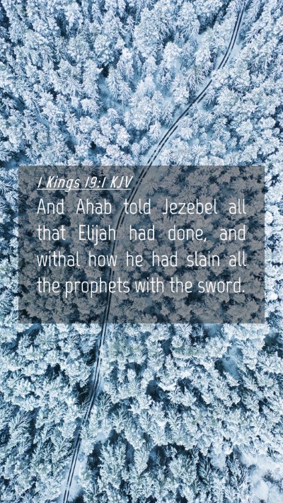 Picture 04 - 1 Kings 19:1 KJV Mobile Phone Wallpaper - And Ahab told Jezebel all that Elijah had done, - Mobile Bible Verse Wallpaper