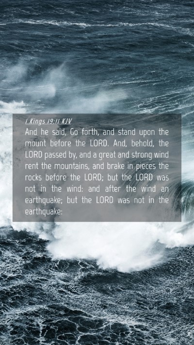 Picture 04 - 1 Kings 19:11 KJV Mobile Phone Wallpaper - And he said, Go forth, and stand upon the mount - Mobile Bible Verse Wallpaper