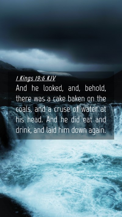 Picture 04 - 1 Kings 19:6 KJV Mobile Phone Wallpaper - And he looked, and, behold, there was a cake - Mobile Bible Verse Wallpaper