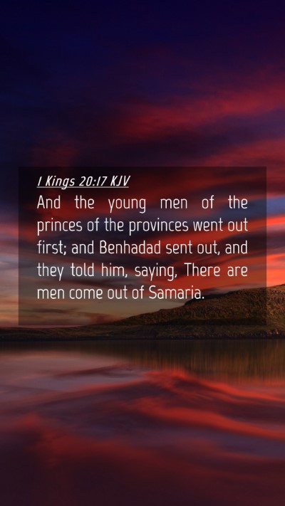Picture 04 - 1 Kings 20:17 KJV Mobile Phone Wallpaper - And the young men of the princes of the provinces - Mobile Bible Verse Wallpaper