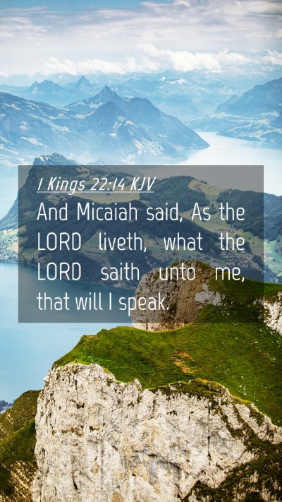 Picture 04 - 1 Kings 22:14 KJV Mobile Phone Wallpaper - And Micaiah said, As the LORD liveth, what the - Mobile Bible Verse Wallpaper