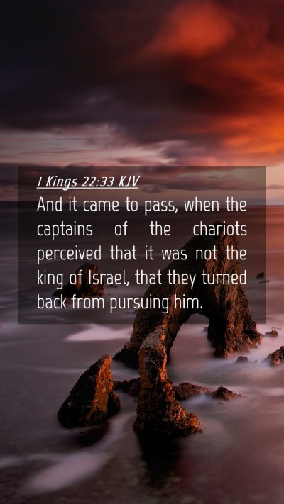 Picture 04 - 1 Kings 22:33 KJV Mobile Phone Wallpaper - And it came to pass, when the captains of the - Mobile Bible Verse Wallpaper