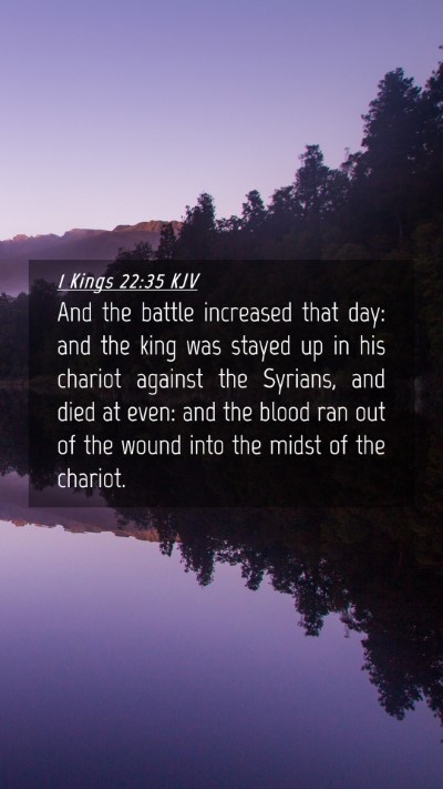 Picture 04 - 1 Kings 22:35 KJV Mobile Phone Wallpaper - And the battle increased that day: and the king - Mobile Bible Verse Wallpaper