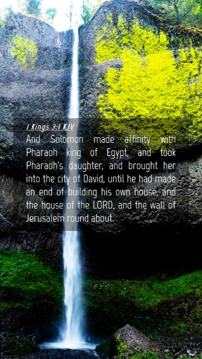 Picture 04 - 1 Kings 3:1 KJV Mobile Phone Wallpaper - And Solomon made affinity with Pharaoh king of - Mobile Bible Verse Wallpaper
