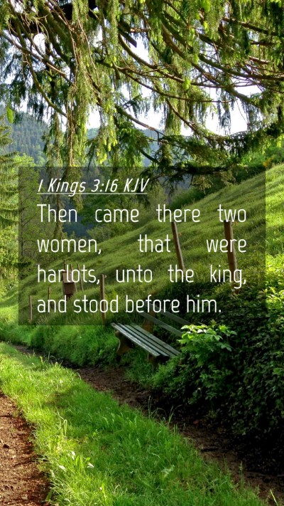Picture 04 - 1 Kings 3:16 KJV Mobile Phone Wallpaper - Then came there two women, that were harlots, - Mobile Bible Verse Wallpaper