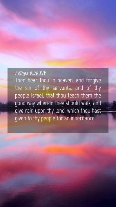 Picture 04 - 1 Kings 8:36 KJV Mobile Phone Wallpaper - Then hear thou in heaven, and forgive the sin of - Mobile Bible Verse Wallpaper