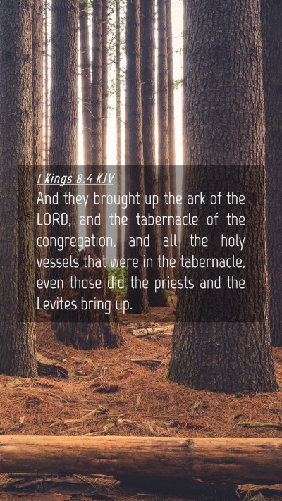 Picture 04 - 1 Kings 8:4 KJV Mobile Phone Wallpaper - And they brought up the ark of the LORD, and the - Mobile Bible Verse Wallpaper
