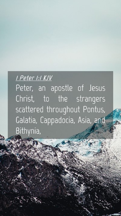 Picture 04 - 1 Peter 1:1 KJV Mobile Phone Wallpaper - Peter, an apostle of Jesus Christ, to the - Mobile Bible Verse Wallpaper