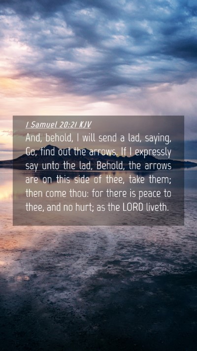 Picture 04 - 1 Samuel 20:21 KJV Mobile Phone Wallpaper - And, behold, I will send a lad, saying, Go, find - Mobile Bible Verse Wallpaper