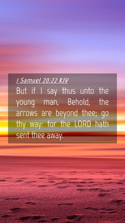 Picture 04 - 1 Samuel 20:22 KJV Mobile Phone Wallpaper - But if I say thus unto the young man, Behold, the - Mobile Bible Verse Wallpaper