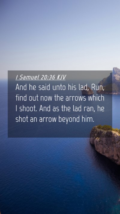 Picture 04 - 1 Samuel 20:36 KJV Mobile Phone Wallpaper - And he said unto his lad, Run, find out now the - Mobile Bible Verse Wallpaper