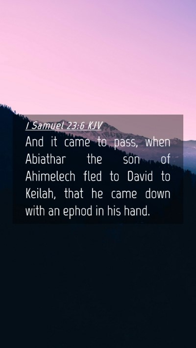 Picture 04 - 1 Samuel 23:6 KJV Mobile Phone Wallpaper - And it came to pass, when Abiathar the son of - Mobile Bible Verse Wallpaper