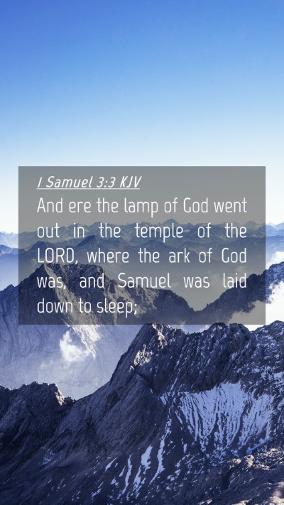 Picture 04 - 1 Samuel 3:3 KJV Mobile Phone Wallpaper - And ere the lamp of God went out in the temple of - Mobile Bible Verse Wallpaper