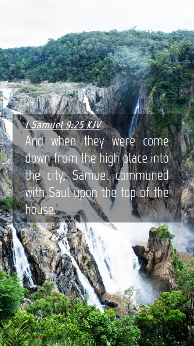 Picture 04 - 1 Samuel 9:25 KJV Mobile Phone Wallpaper - And when they were come down from the high place - Mobile Bible Verse Wallpaper