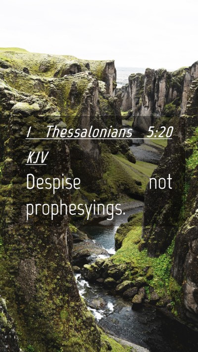 Picture 04 - 1 Thessalonians 5:20 KJV Mobile Phone Wallpaper - Despise not - Mobile Bible Verse Wallpaper