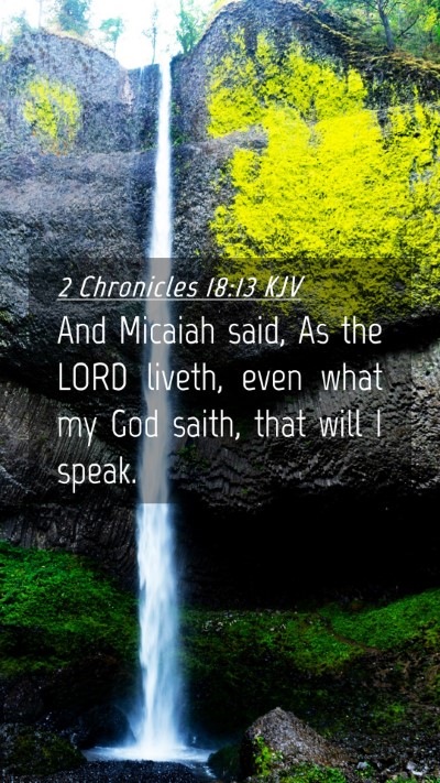 Picture 04 - 2 Chronicles 18:13 KJV Mobile Phone Wallpaper - And Micaiah said, As the LORD liveth, even what - Mobile Bible Verse Wallpaper