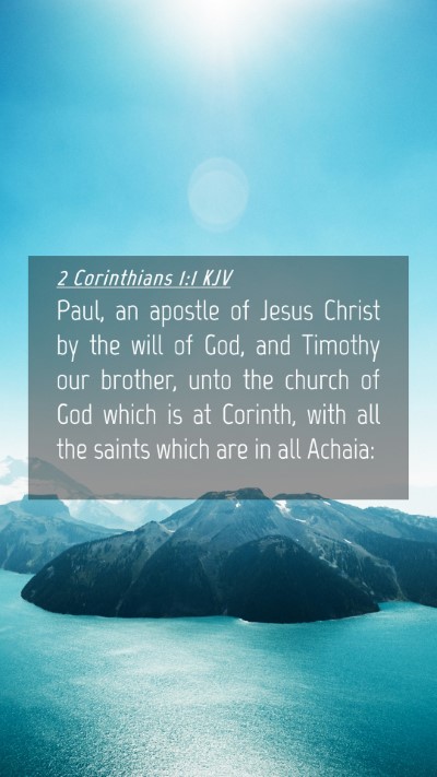 Picture 04 - 2 Corinthians 1:1 KJV Mobile Phone Wallpaper - Paul, an apostle of Jesus Christ by the will of - Mobile Bible Verse Wallpaper