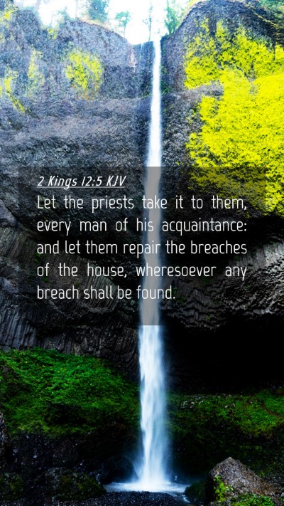 Picture 04 - 2 Kings 12:5 KJV Mobile Phone Wallpaper - Let the priests take it to them, every man of his - Mobile Bible Verse Wallpaper