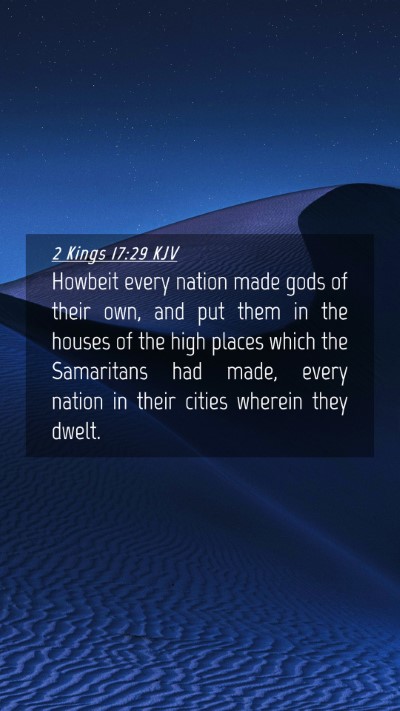 Picture 04 - 2 Kings 17:29 KJV Mobile Phone Wallpaper - Howbeit every nation made gods of their own, and - Mobile Bible Verse Wallpaper