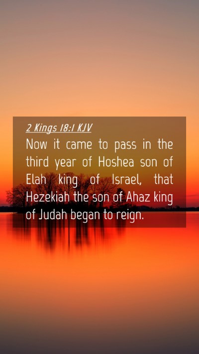 Picture 04 - 2 Kings 18:1 KJV Mobile Phone Wallpaper - Now it came to pass in the third year of Hoshea - Mobile Bible Verse Wallpaper