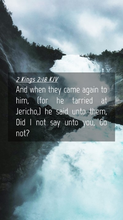 Picture 04 - 2 Kings 2:18 KJV Mobile Phone Wallpaper - And when they came again to him, (for he tarried - Mobile Bible Verse Wallpaper