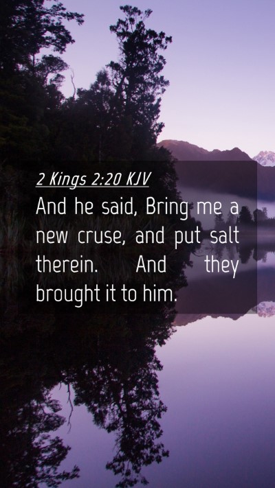 Picture 04 - 2 Kings 2:20 KJV Mobile Phone Wallpaper - And he said, Bring me a new cruse, and put salt - Mobile Bible Verse Wallpaper