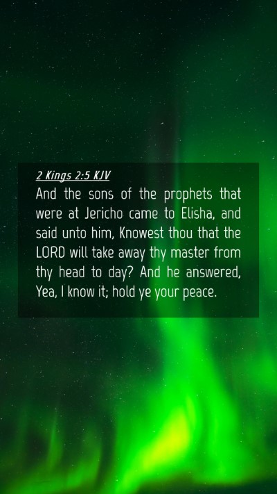 Picture 04 - 2 Kings 2:5 KJV Mobile Phone Wallpaper - And the sons of the prophets that were at Jericho - Mobile Bible Verse Wallpaper