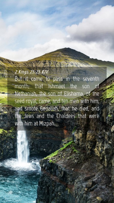Picture 04 - 2 Kings 25:25 KJV Mobile Phone Wallpaper - But it came to pass in the seventh month, that - Mobile Bible Verse Wallpaper