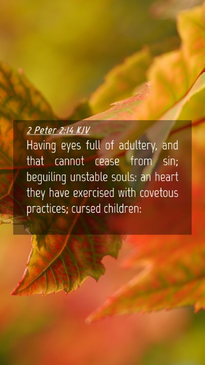 Picture 04 - 2 Peter 2:14 KJV Mobile Phone Wallpaper - Having eyes full of adultery, and that cannot - Mobile Bible Verse Wallpaper