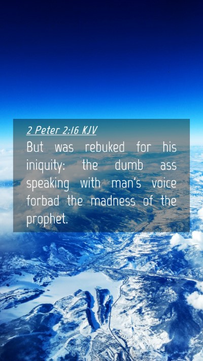 Picture 04 - 2 Peter 2:16 KJV Mobile Phone Wallpaper - But was rebuked for his iniquity: the dumb ass - Mobile Bible Verse Wallpaper
