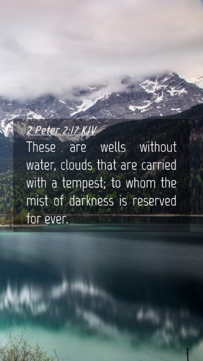 Picture 04 - 2 Peter 2:17 KJV Mobile Phone Wallpaper - These are wells without water, clouds that are - Mobile Bible Verse Wallpaper