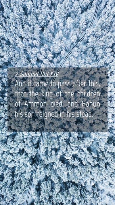Picture 04 - 2 Samuel 10:1 KJV Mobile Phone Wallpaper - And it came to pass after this, that the king of - Mobile Bible Verse Wallpaper