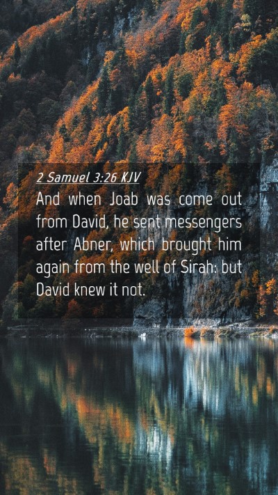 Picture 04 - 2 Samuel 3:26 KJV Mobile Phone Wallpaper - And when Joab was come out from David, he sent - Mobile Bible Verse Wallpaper