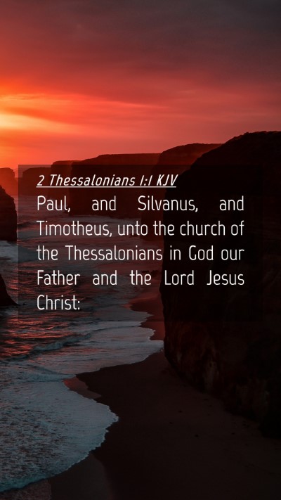 Picture 04 - 2 Thessalonians 1:1 KJV Mobile Phone Wallpaper - Paul, and Silvanus, and Timotheus, unto the - Mobile Bible Verse Wallpaper