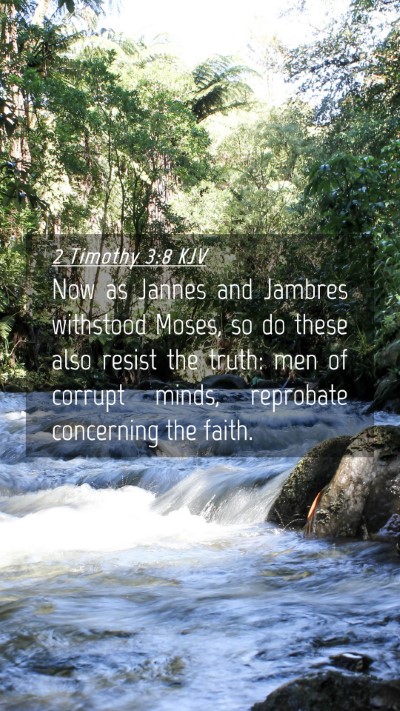 Picture 04 - 2 Timothy 3:8 KJV Mobile Phone Wallpaper - Now as Jannes and Jambres withstood Moses, so do - Mobile Bible Verse Wallpaper