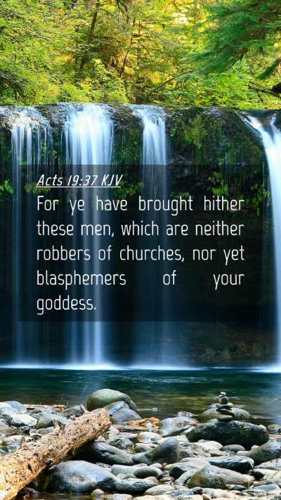 Picture 04 - Acts 19:37 KJV Mobile Phone Wallpaper - For ye have brought hither these men, which are - Mobile Bible Verse Wallpaper