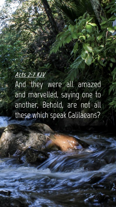 Picture 04 - Acts 2:7 KJV Mobile Phone Wallpaper - And they were all amazed and marvelled, saying - Mobile Bible Verse Wallpaper