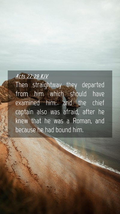 Picture 04 - Acts 22:29 KJV Mobile Phone Wallpaper - Then straightway they departed from him which - Mobile Bible Verse Wallpaper