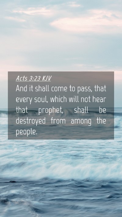 Picture 04 - Acts 3:23 KJV Mobile Phone Wallpaper - And it shall come to pass, that every soul, which - Mobile Bible Verse Wallpaper