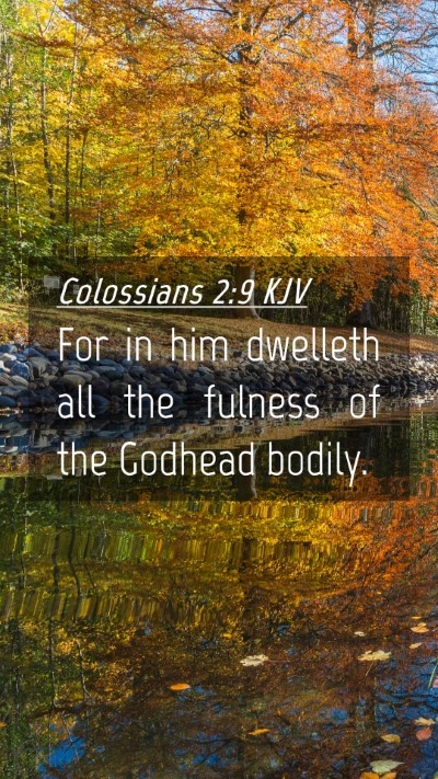 Picture 04 - Colossians 2:9 KJV Mobile Phone Wallpaper - For in him dwelleth all the fulness of the - Mobile Bible Verse Wallpaper