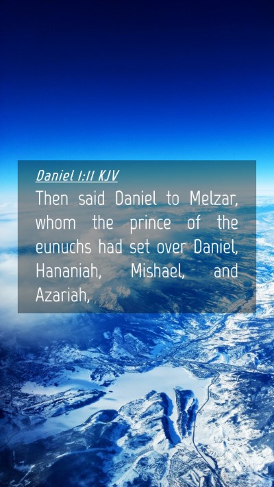 Picture 04 - Daniel 1:11 KJV Mobile Phone Wallpaper - Then said Daniel to Melzar, whom the prince of - Mobile Bible Verse Wallpaper