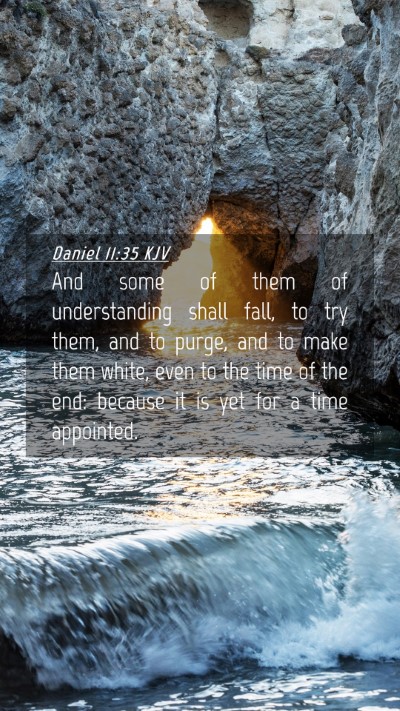 Picture 04 - Daniel 11:35 KJV Mobile Phone Wallpaper - And some of them of understanding shall fall, to - Mobile Bible Verse Wallpaper