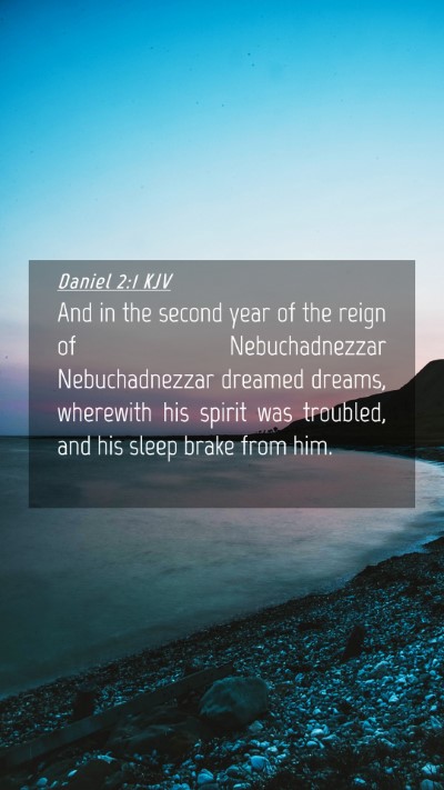 Picture 04 - Daniel 2:1 KJV Mobile Phone Wallpaper - And in the second year of the reign of - Mobile Bible Verse Wallpaper