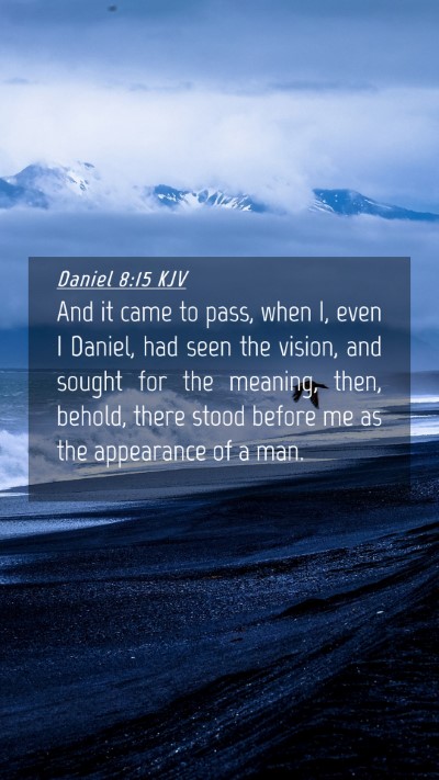 Picture 04 - Daniel 8:15 KJV Mobile Phone Wallpaper - And it came to pass, when I, even I Daniel, had - Mobile Bible Verse Wallpaper