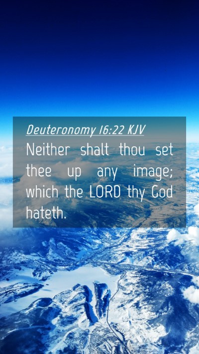 Picture 04 - Deuteronomy 16:22 KJV Mobile Phone Wallpaper - Neither shalt thou set thee up any image; which - Mobile Bible Verse Wallpaper