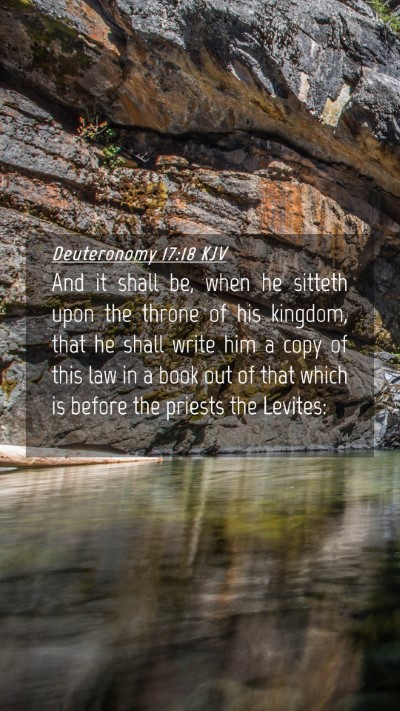 Picture 04 - Deuteronomy 17:18 KJV Mobile Phone Wallpaper - And it shall be, when he sitteth upon the throne - Mobile Bible Verse Wallpaper