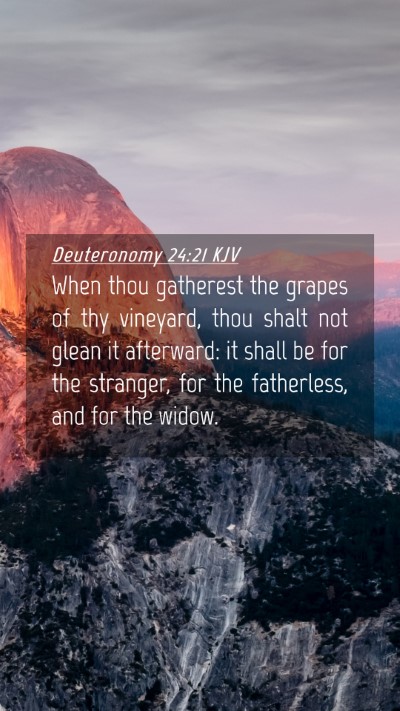 Picture 04 - Deuteronomy 24:21 KJV Mobile Phone Wallpaper - When thou gatherest the grapes of thy vineyard, - Mobile Bible Verse Wallpaper