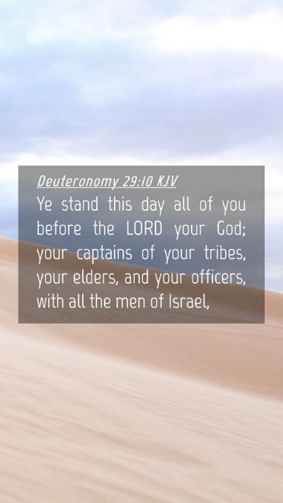 Picture 04 - Deuteronomy 29:10 KJV Mobile Phone Wallpaper - Ye stand this day all of you before the LORD your - Mobile Bible Verse Wallpaper