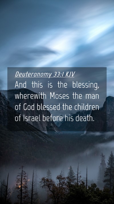 Picture 04 - Deuteronomy 33:1 KJV Mobile Phone Wallpaper - And this is the blessing, wherewith Moses the man - Mobile Bible Verse Wallpaper
